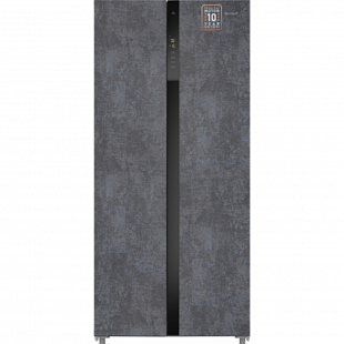 Холодильник WEISSGAUFF WSBS 500 INVERTER NOFROST ROCK GLASS