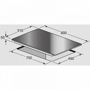 Варочная панель FULGOR CH 804 ID TS BK