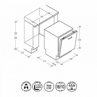 Посудомоечная машина CANDY CDI 3515