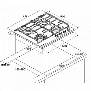 Варочная панель KUPPERSBERG FS 65 ANT