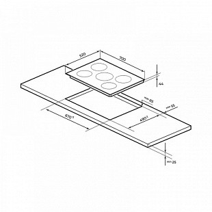 Варочная панель MILLEN MEH 702 BL