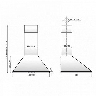 Вытяжка ELIKOR ВЕНТА 60Н-430-П3Л НЕРЖ